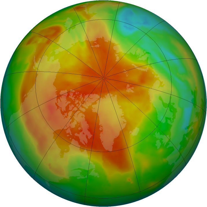 Arctic ozone map for 17 April 2011